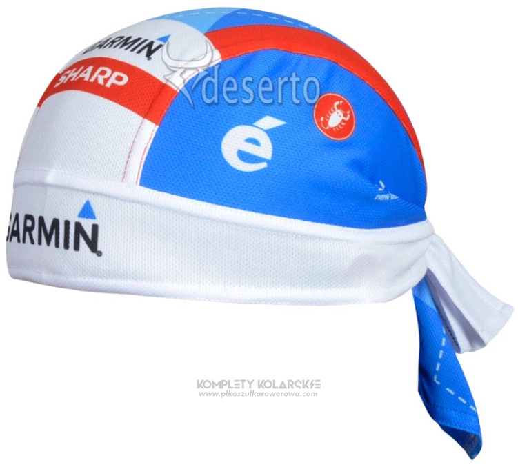 2014 Garmin Kolarstwo Szalik Cycling Bialy