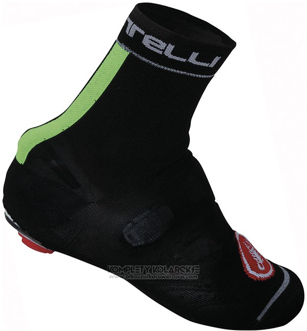 2014 Castelli Pokrowce Na Buty Cycling Czarny i Zielony