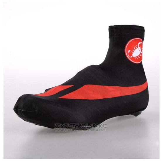 2014 Castelli Pokrowce Na Buty Cycling Czerwony i Czarny