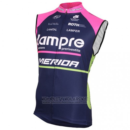 2016 Kamizelka Wiatroszczelna Lampre Niebieski i Fuksja