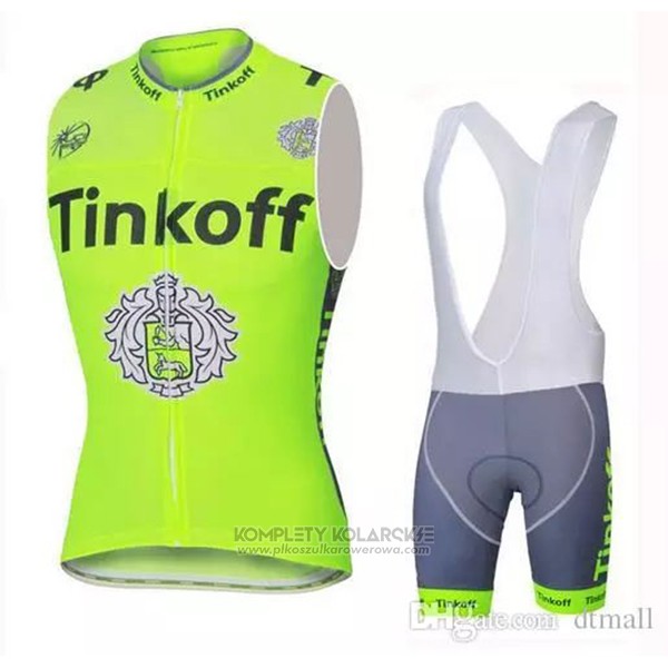 2019 Kamizelka Wiatroszczelna Tinkoff Zielony