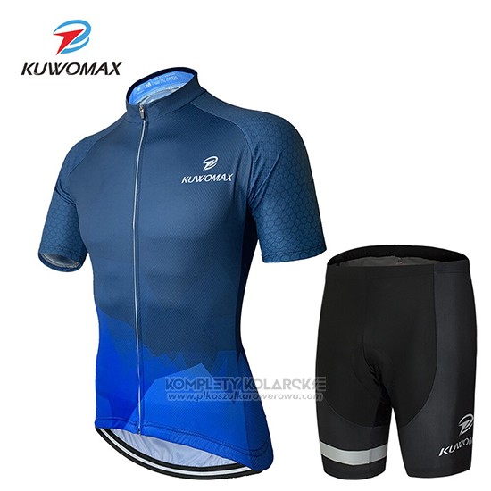 2019 Rowerowa Kuwomax Niebieski Krotkie Rekawy i Kombinezon