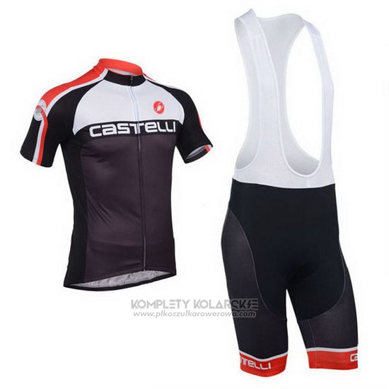 2013 Odziez Rowerowa Castelli Czarny Krotkie Rekawy i Rowerowe Szelkach