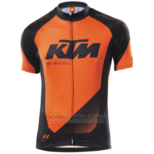 2015 Odziez Rowerowa Ktm Czarny Pomaranczowy Krotkie Rekawy i Rowerowe Szelkach