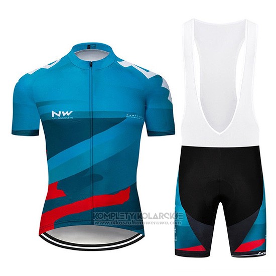 2019 Rowerowa Northwave Niebieski Czerwony Krotkie Rekawy i Kombinezon